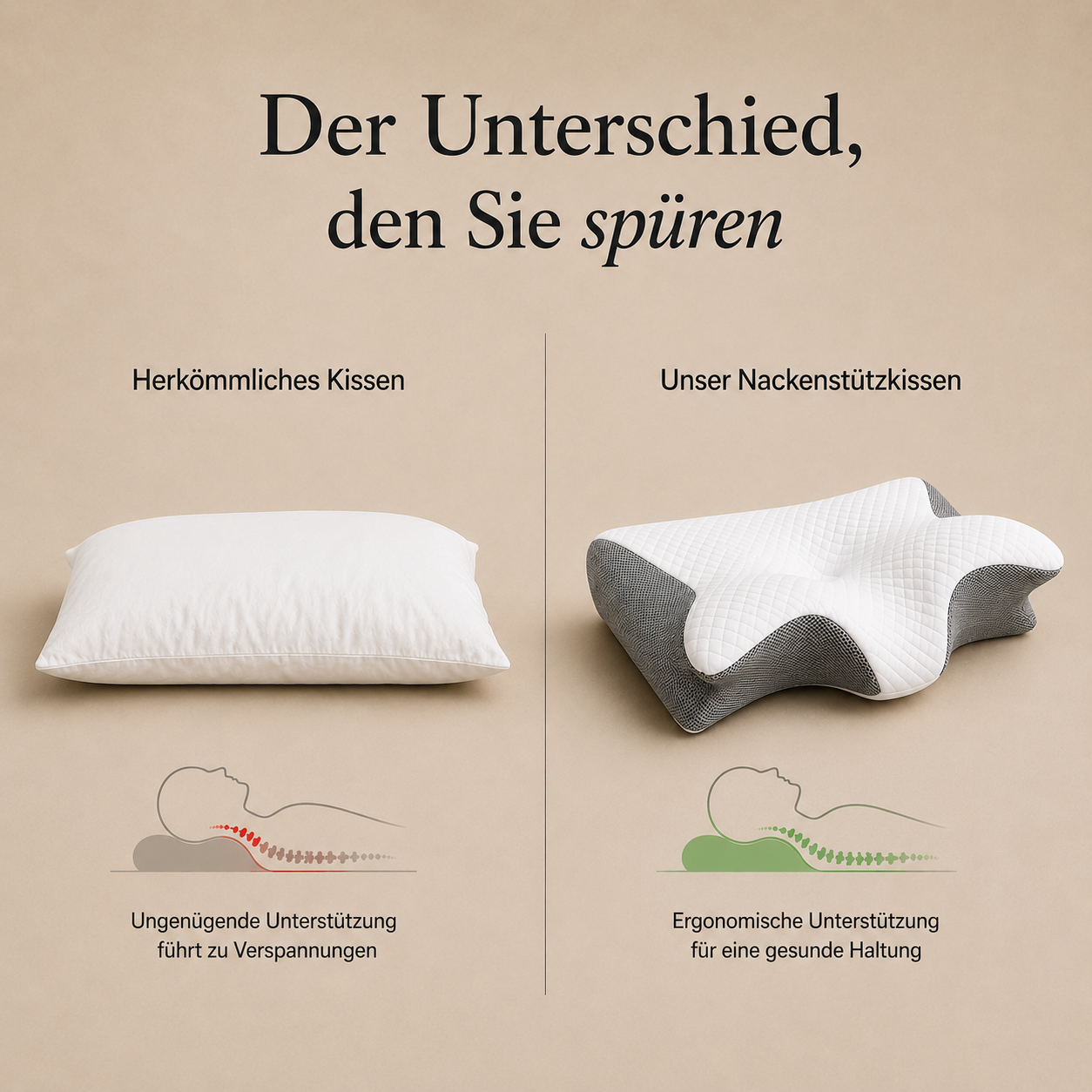 Orthopädisches Schlafkissen